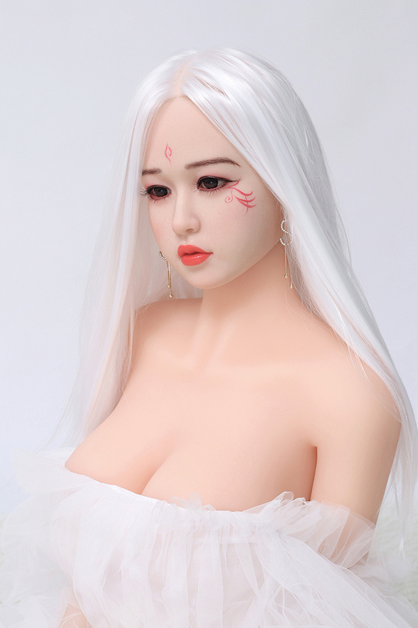D03001 17158cm-F-カップ 白い髪の妖精 お姉さん 綺麗いなラブドール