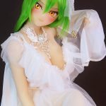 D23019 07緑髪かわいい エルフ 巨乳 花嫁アニメラブドール