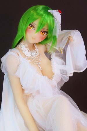 D23019 07緑髪かわいい エルフ 巨乳 花嫁アニメラブドール