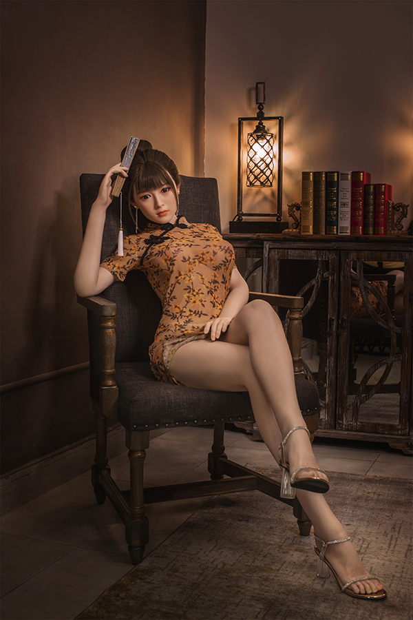D31019 16中国風レディ シリコン頭 ラブドール